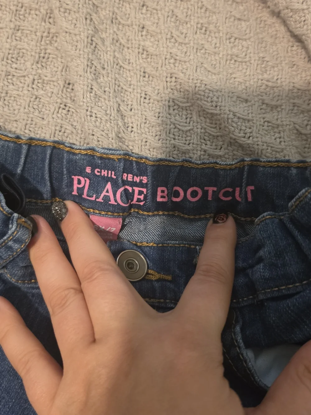 The Children's Place Girls Blue Bootcut Jeans